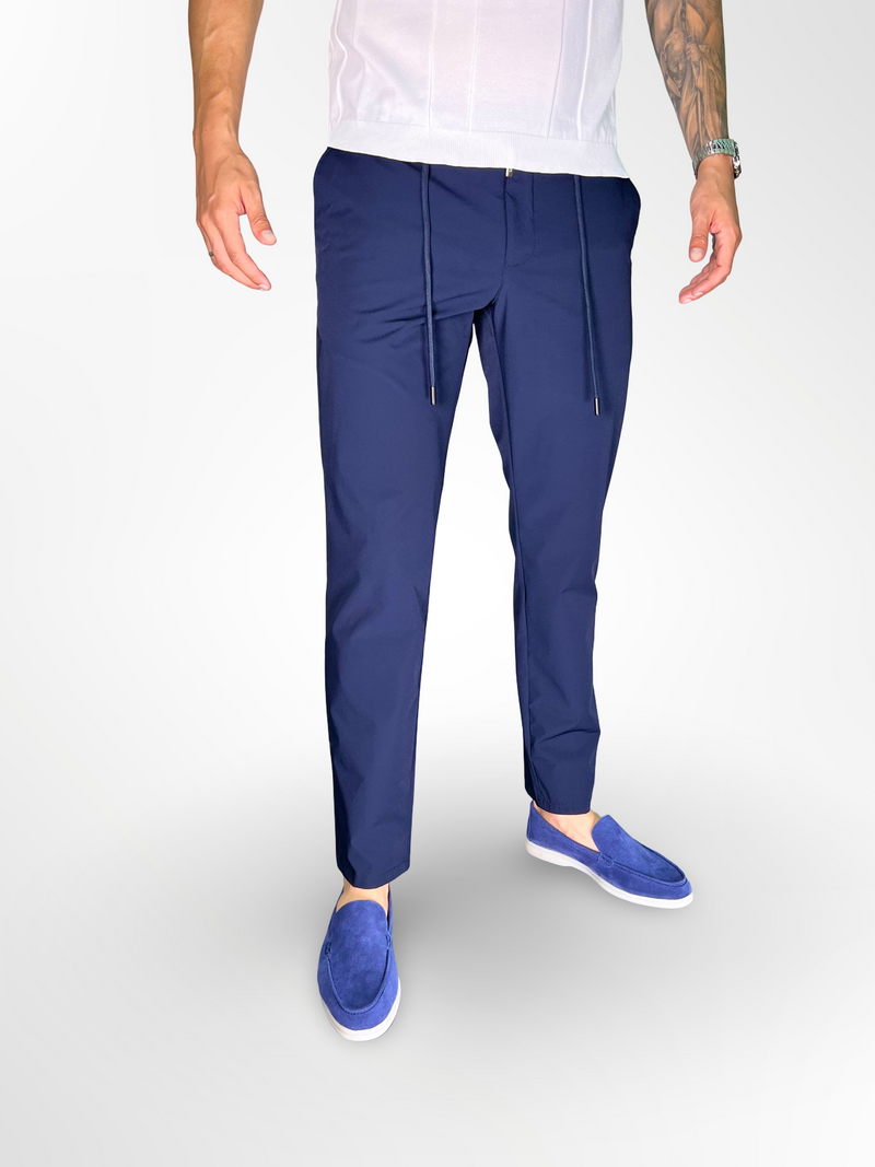 LUXURY NAVY BLUE TROUSERS