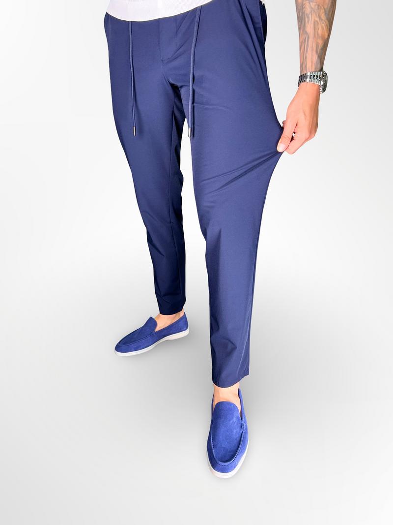 LUXURY NAVY BLUE TROUSERS