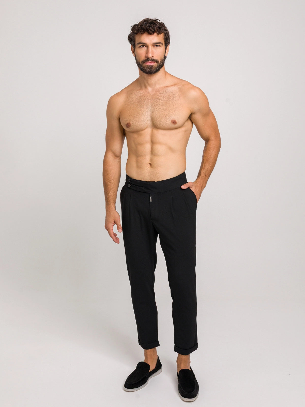 SPODNIE PARIS CZARNE