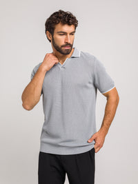 KOSZULKA POLO LUXE V SZARA
