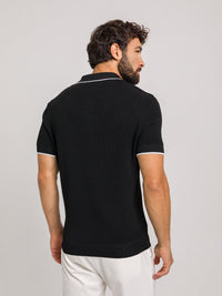 KOSZULKA POLO LUXE V CZARNA