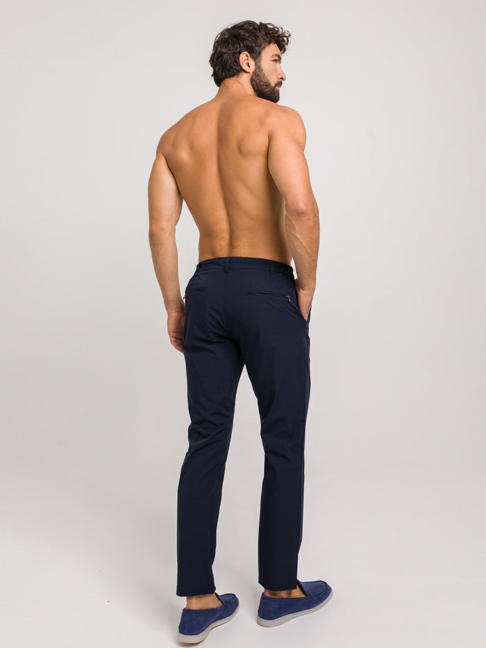 LUXURY NAVY BLUE TROUSERS