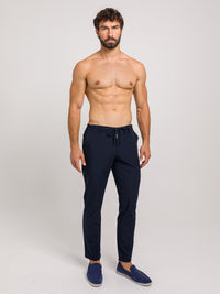 LUXURY NAVY BLUE TROUSERS