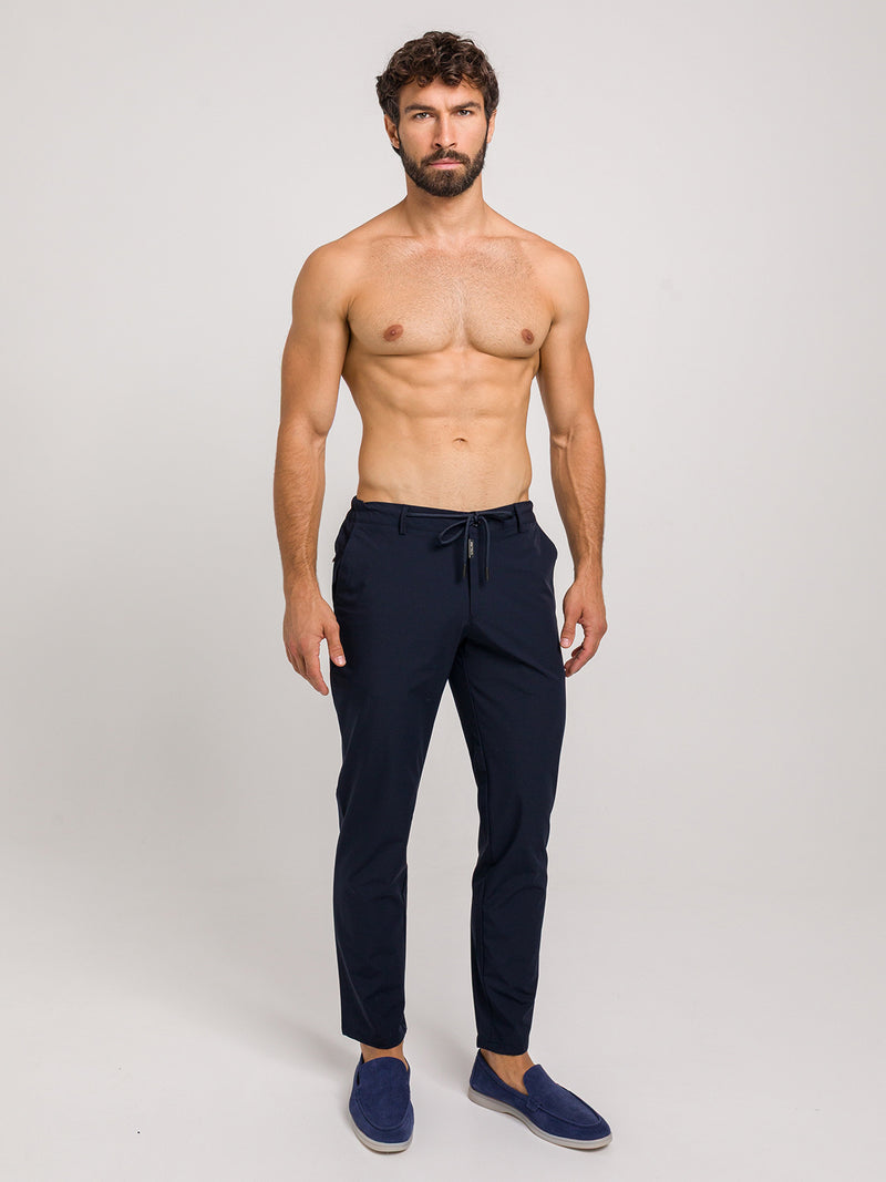 LUXURY NAVY BLUE TROUSERS