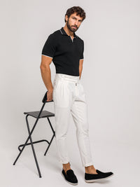 KOSZULKA POLO LUXE V CZARNA