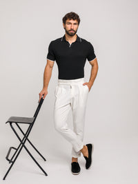 KOSZULKA POLO LUXE V CZARNA