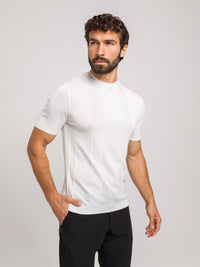 KOSZULKA DOPASOWANA PERFORMANCE BIAŁA