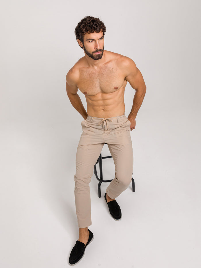 LUXURY IVORY TROUSERS