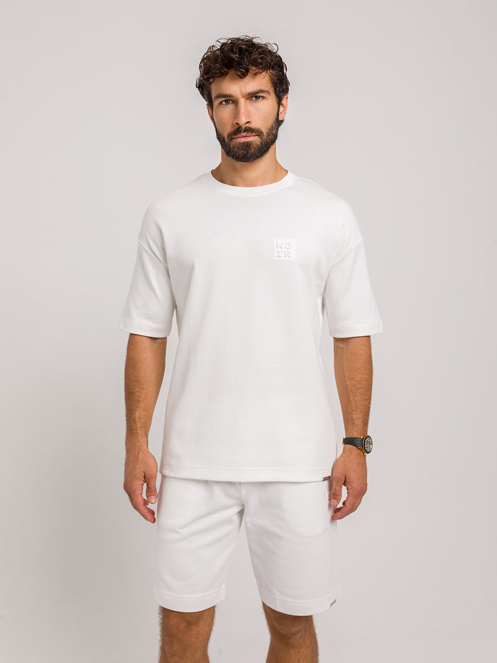 ZESTAW NOIR BIAŁY – KOSZULKA + SPODENKI