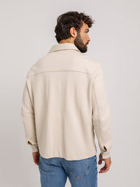 BEIGE ATHLETE OVERSHIRT