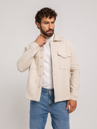 BEIGE ATHLETE OVERSHIRT