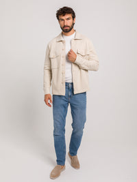 BEIGE ATHLETE OVERSHIRT