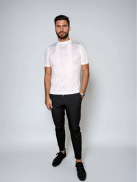 KOSZULKA DOPASOWANA PERFORMANCE BIAŁA