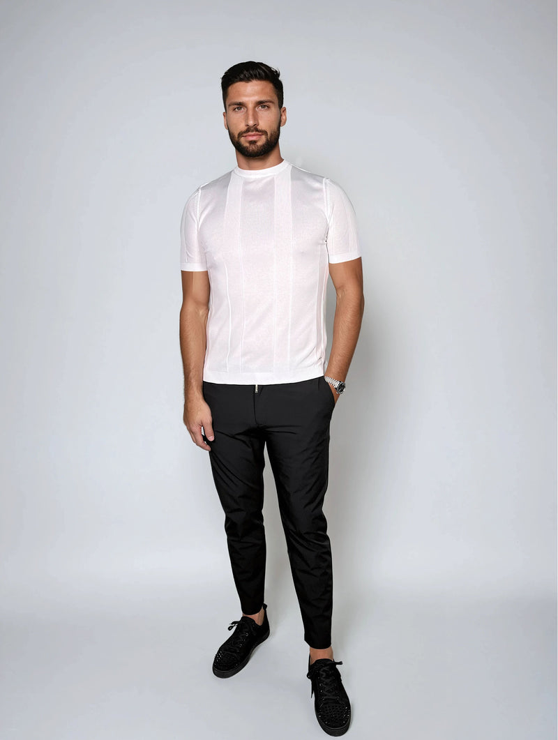 KOSZULKA DOPASOWANA PERFORMANCE BIAŁA