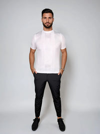 KOSZULKA DOPASOWANA PERFORMANCE BIAŁA