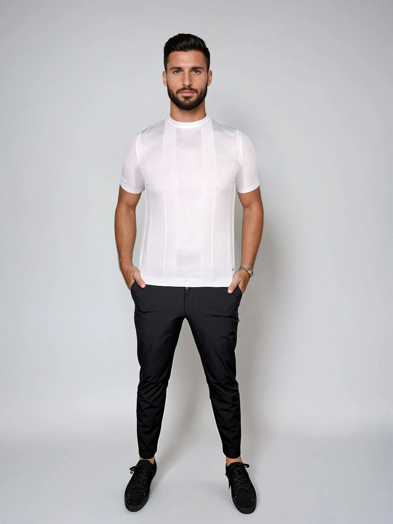 KOSZULKA DOPASOWANA PERFORMANCE BIAŁA