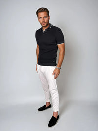 KOSZULKA POLO LUXE V CZARNA