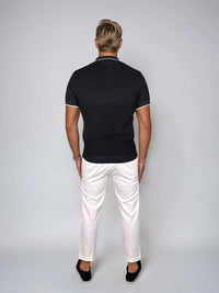 KOSZULKA POLO LUXE V CZARNA