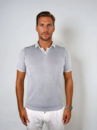 KOSZULKA POLO LUXE V SZARA